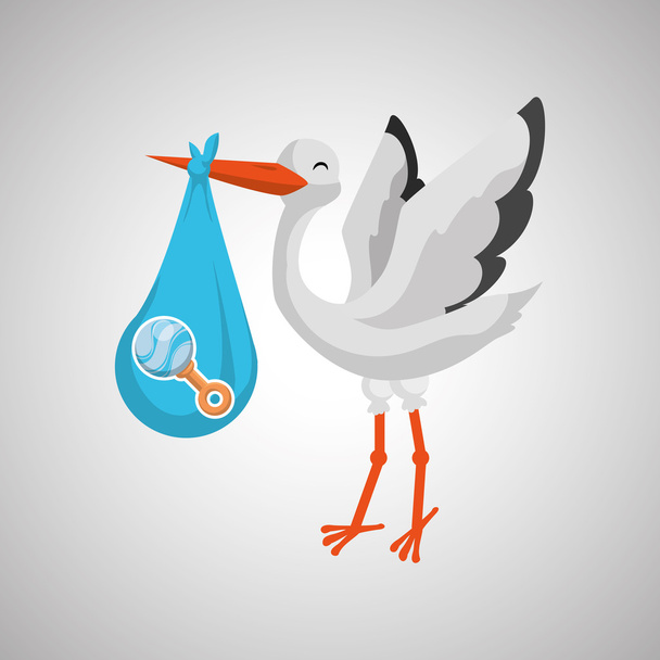 Baby shower design. invitation design.  isolated illustration - Vector, afbeelding