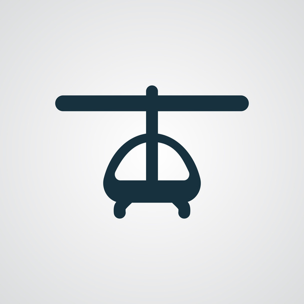 Ikona płaski helikopter - Wektor, obraz