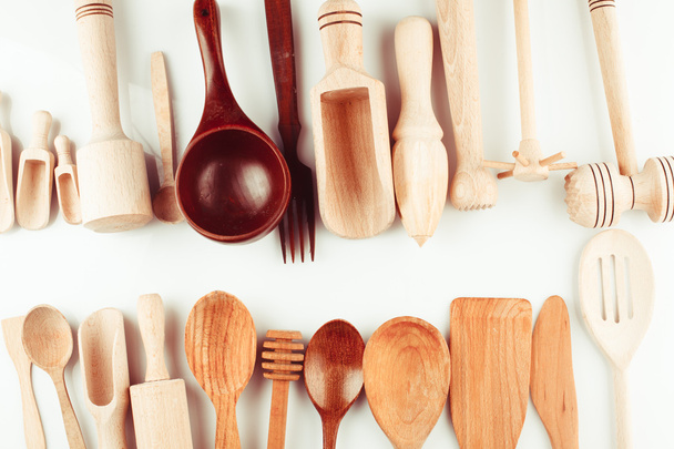 The Wooden utensils - Valokuva, kuva