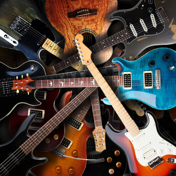 Fondo de guitarras eléctricas
 - Foto, imagen