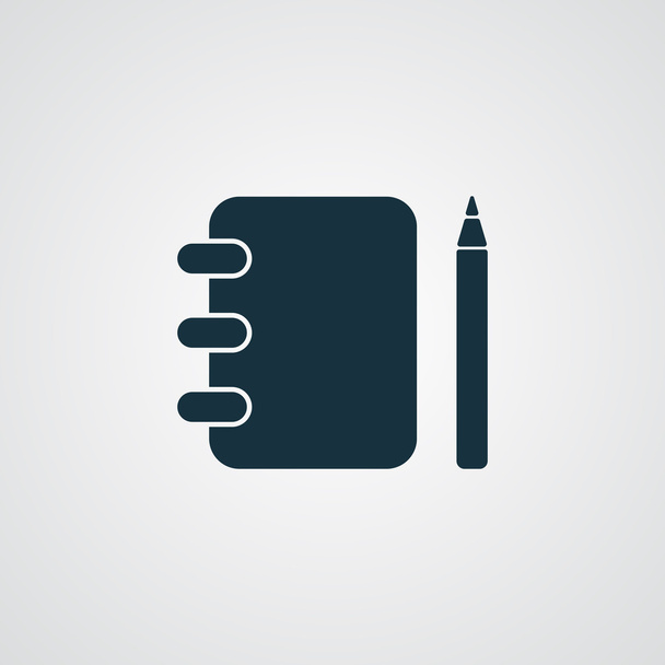 Иконка Flat Note Book
 - Вектор,изображение