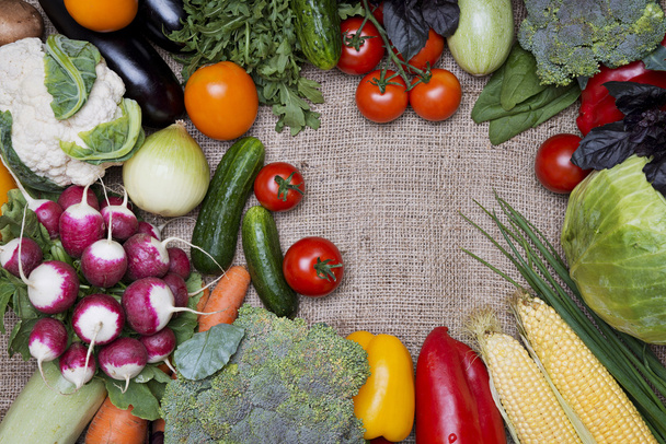 Fondo de verduras frescas - Foto, imagen