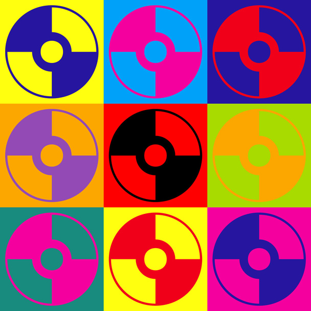 Vektor-CD oder DVD-Symbol - Vektor, Bild