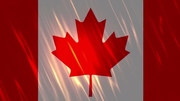 Σημαία του Καναδά Loopable φόντο - Πλάνα, βίντεο