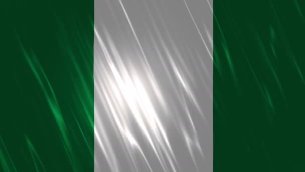 Νιγηρία σημαία Loopable φόντο - Πλάνα, βίντεο