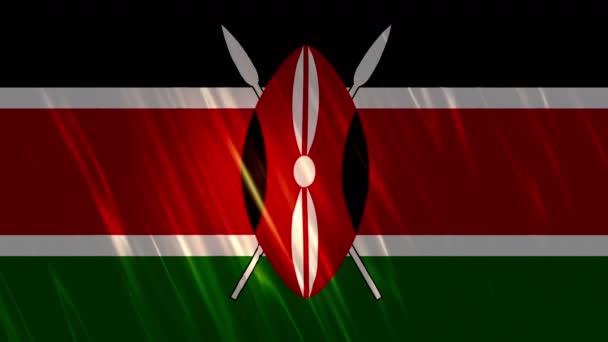 Kenya Flag Loopable háttér - Felvétel, videó