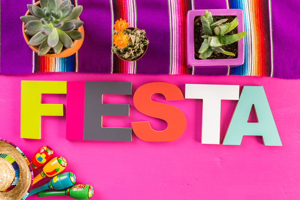 Fiesta kleurrijke tabel decoraties - Foto, afbeelding