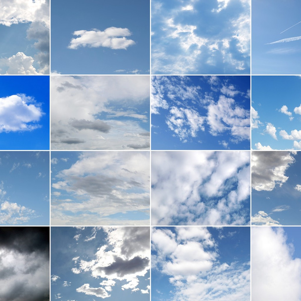 collage cielo azul
 - Foto, Imagen