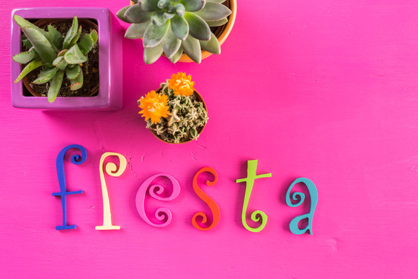 Fiesta barevné stolní dekorace - Fotografie, Obrázek