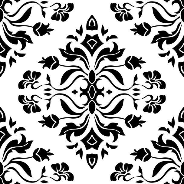 Floral stencil for tile. - Vector, Image