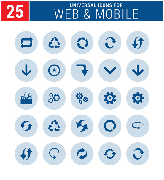 Universal Web Icons Set - Vector, Image