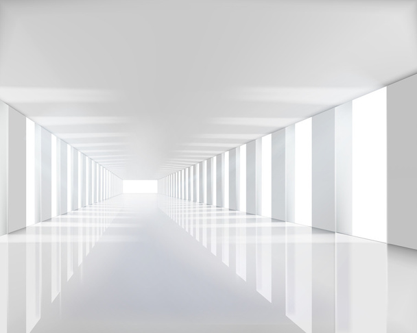 Empty white hall. - Vector, Image