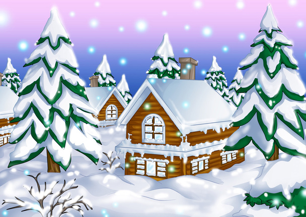 Winter hut - Foto, afbeelding