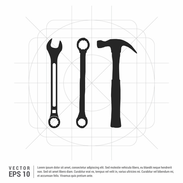 Tools Icon. Mechanic Icon - Διάνυσμα, εικόνα
