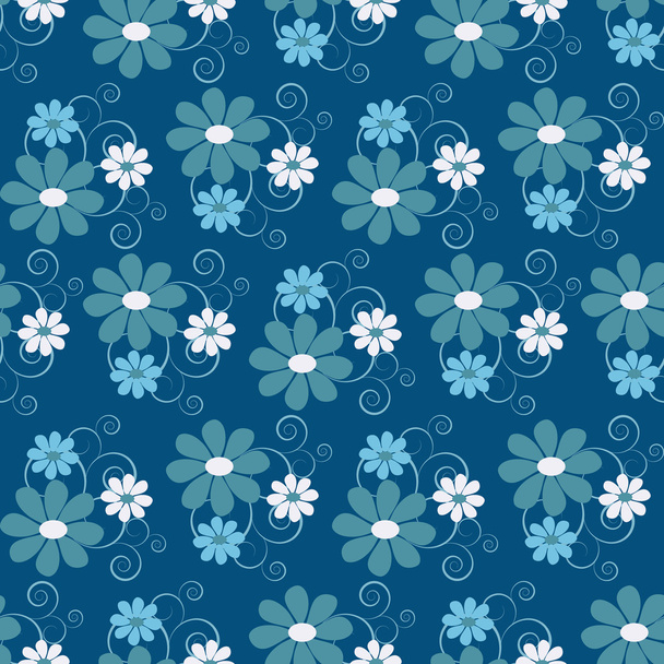seamless abstract floral vector illustration background - Vector, imagen