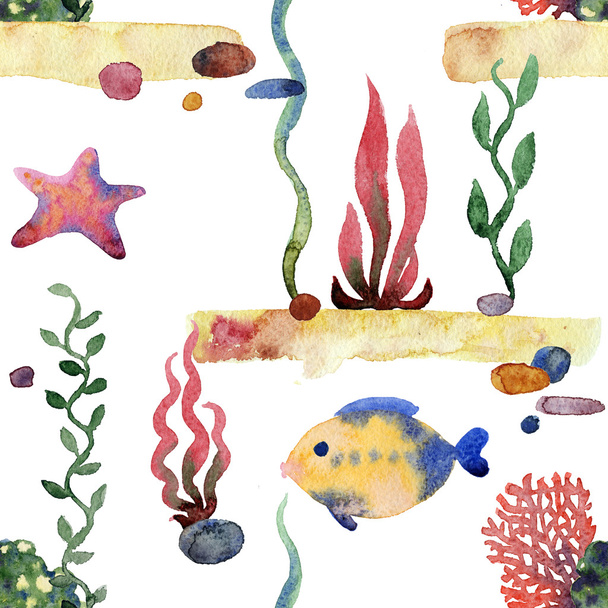 Colorful  Sea pattern  - Valokuva, kuva