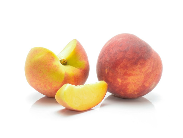 Ripe peach fruit isolated on white background - Photo, image
