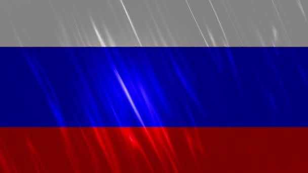 Rusland vlag loop bare achtergrond - Video