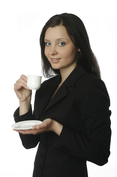 A photo of businesswoman having a cofee break - Fotoğraf, Görsel