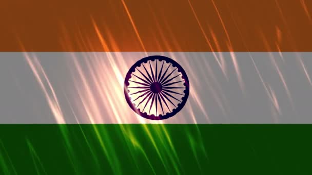 Hindistan Bayrak Döngüsü Arkaplanı - Video, Çekim