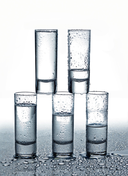 Shot glasses of vodka - Φωτογραφία, εικόνα