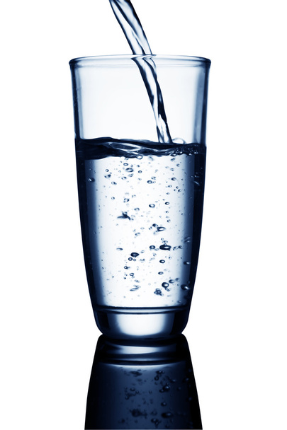 water glass blue - Фото, изображение