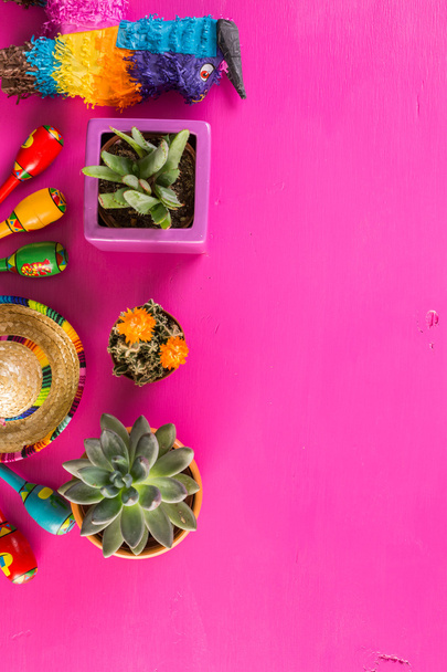Fiesta πολύχρωμο επιτραπέζιες διακοσμήσεις - Φωτογραφία, εικόνα