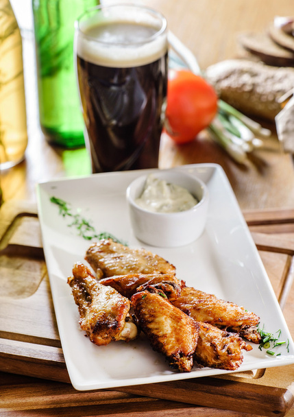 chicken wings with beer - Photo, Image