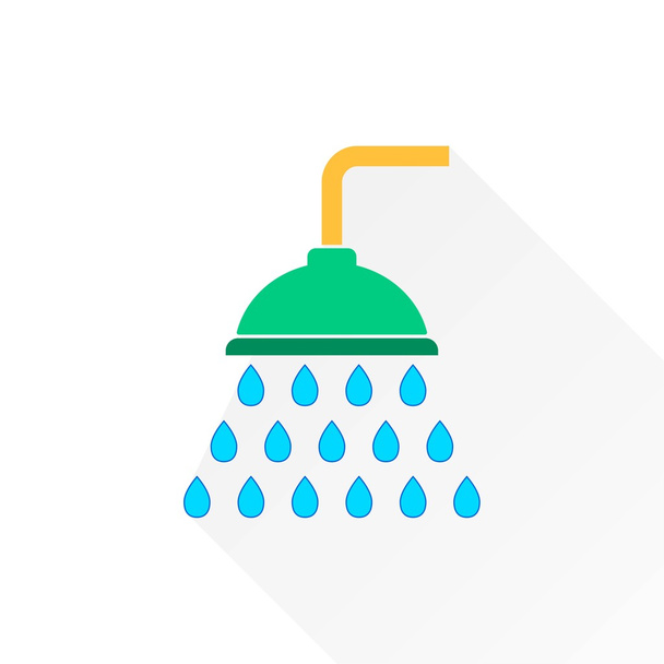 Shower - vector icon. - Вектор, зображення