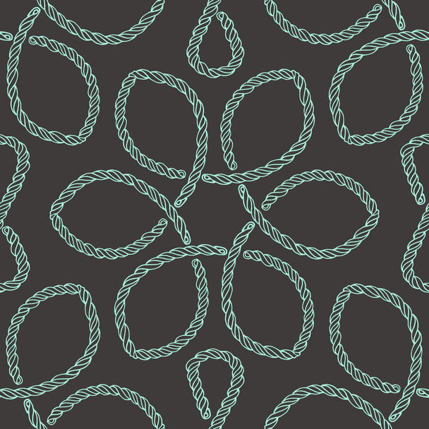 Abstract rope knot seamless pattern. - Vector, Image