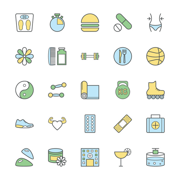 Fitness Bold Vector Icons 2 - Vector, Image
