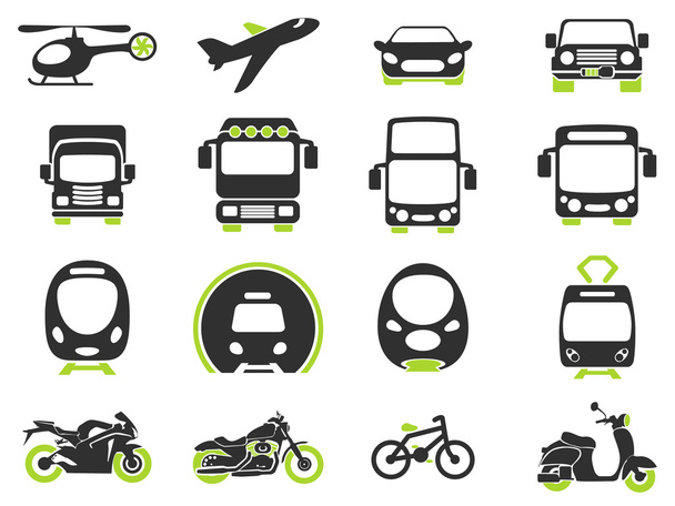 Transport mode icons - Vector, Image