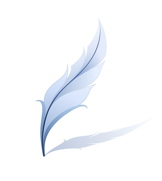 Feather detailed illustration - Вектор,изображение