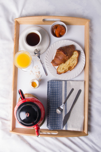 Romantic breakfast in bed. - Photo, Image
