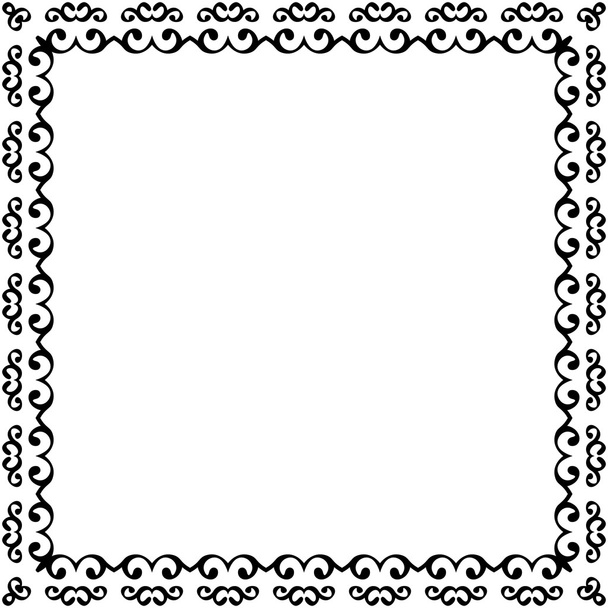 Decoratieve vintage frame. Grens patroon vector - Vector, afbeelding