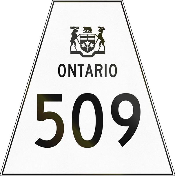 Онтаріо дорожнього щит 509 - Фото, зображення