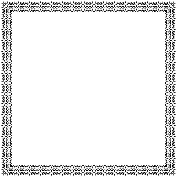 Decorative vintage frame. Border pattern vector - Vector, Image