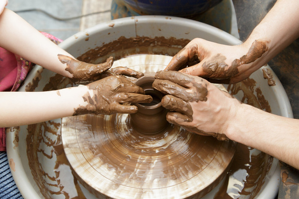 Skill on a potter's wheel - Photo, Image
