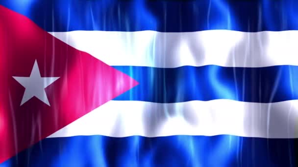 Kuba flaga animacja - Materiał filmowy, wideo
