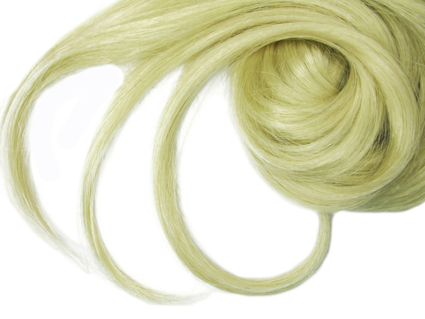 Cachos de cabelo loiro
 - Foto, Imagem