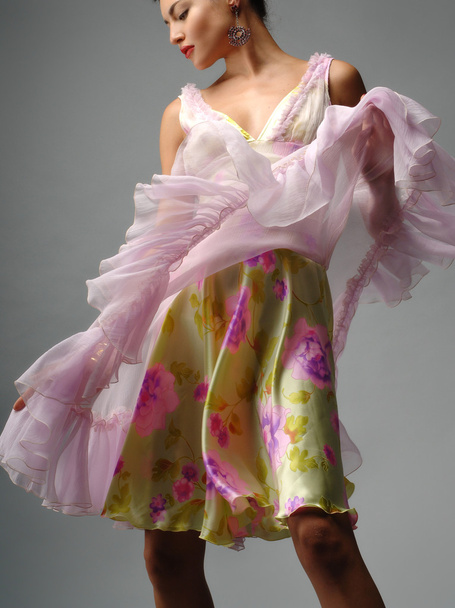 Elegancka kobieta luksus moda sukienka - Zdjęcie, obraz