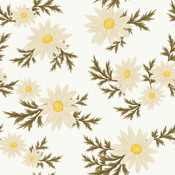 Daisy floral pattern - Vettoriali, immagini