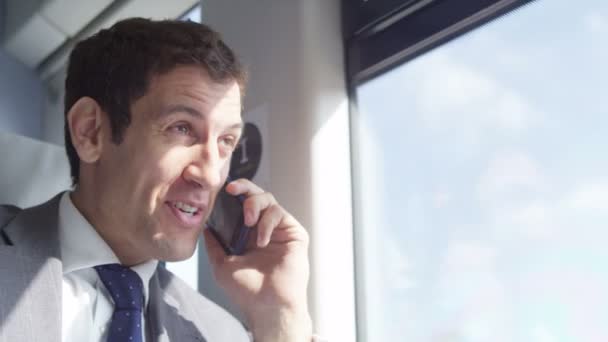 businessman making mobile phone call - Кадри, відео
