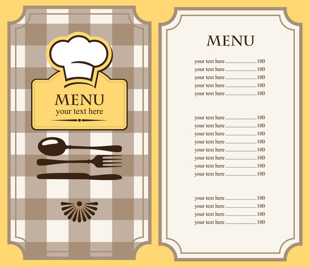 Chef's hat and cutlery - Vector, Image