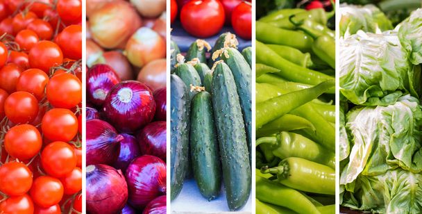 Collage de légumes frais
 - Photo, image