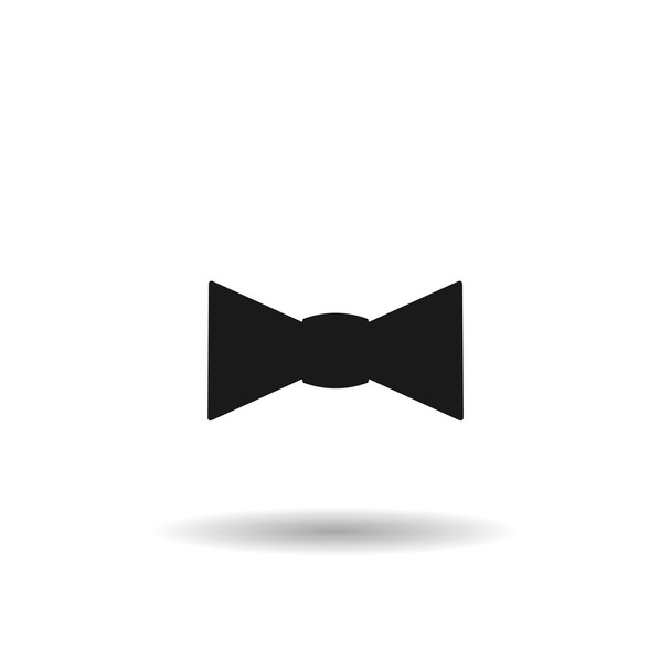 pajarita negro web icono delgada aplicación de línea
 - Vector, Imagen