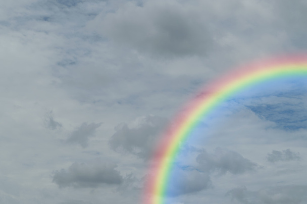 Blue sky cloud with rainbow - Photo, Image
