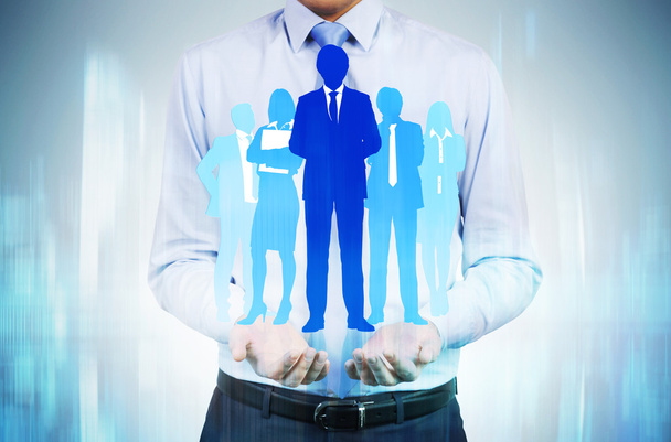 HR concetto uomini d'affari silhouette
 - Foto, immagini