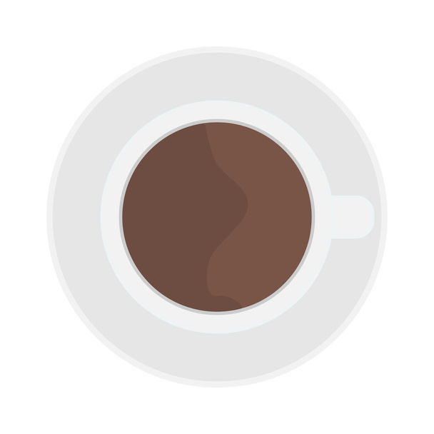 Tasse café vue du dessus illustration vectorielle
. - Vecteur, image