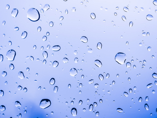 blaue Blase Hintergrund Wassertropfen - Foto, Bild